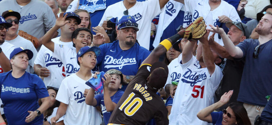 NLDS: Padres’ Jurickson Profar taunts Dodgers fans, fools Fox broadcast after robbing Mookie Betts of a HR at the wall