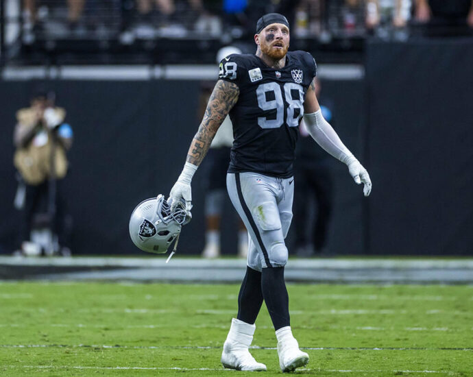 Maxx Crosby trying to ignore Davante Adams trade situation amid Raiders’ struggles: ‘It is what it is’