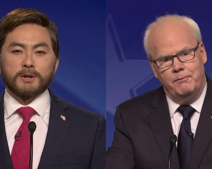 ‘SNL’ Spoofs Vice Presidential Debate With Jim Gaffigan’s Tim Walz and Bowen Yang’s J.D. Vance