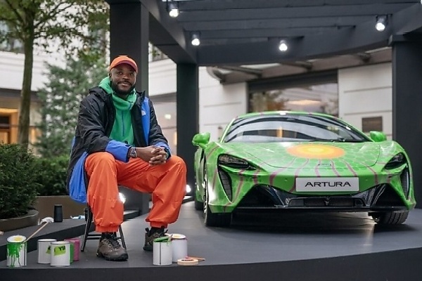British-Nigerian Artist, Yinka Ilori, Hand-Paints McLaren, Supercar’s Bonnet Will Be Sold For Charity