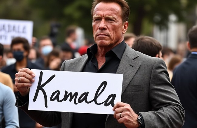 Kindergarten Cop Endorses Kamala … a Bond Beyond Politics, Nanny Impregnators Unite