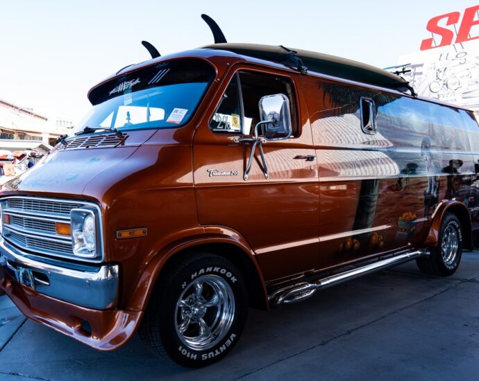 Orange Krate: Custom Dodge 200 Tradesman Van Throws Back to the 1970s