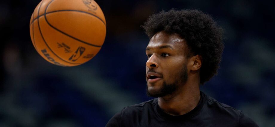 Lakers’ Bronny James Has Heel Injury After G League Appearance, Doubtful vs. Jazz