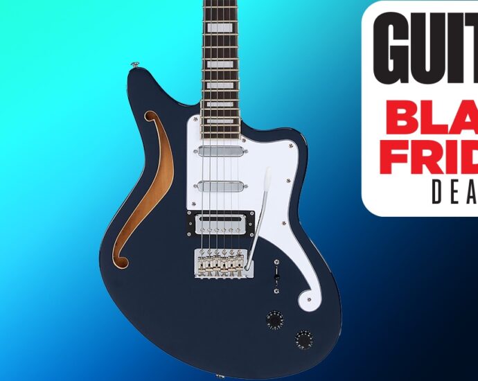 I have no need for a new guitar, but my weakness for retro-styled hollows and semi-hollows has me considering this whopping Black Friday discount on D’Angelico’s sleek Premier Bedford SH