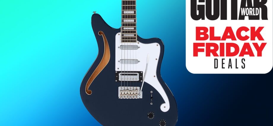 I have no need for a new guitar, but my weakness for retro-styled hollows and semi-hollows has me considering this whopping Black Friday discount on D’Angelico’s sleek Premier Bedford SH