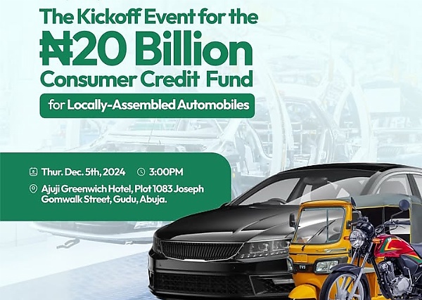 CREDICORP/NADDC Kick Off Initial ₦20B Consumer Credit Fund For Purchase Of Locally-Assembled Vehicles