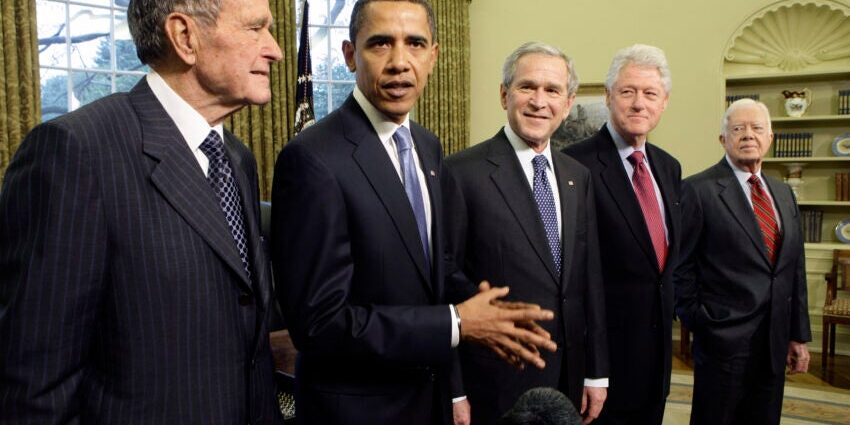 In the presidents’ club, Carter was the odd man out