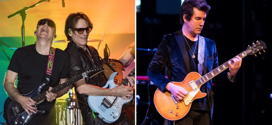 “His rhythm playing is tight and in tune in a way that’s rare, and his intonation is stunning”: Joe Satriani and Steve Vai have detailed the full SatchVai Band lineup – and Pete Thorn is handling rhythm guitar