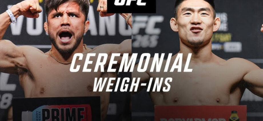 UFC Seattle Ceremonial Weigh-In Video