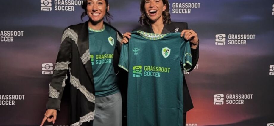 Christen Press Introduces Young Family Member Ahead of Angel City vs San Diego Opening Game