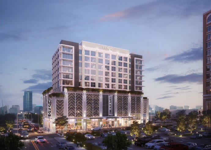 Tempo by Hilton Nashville Midtown Celebrates Topping-Out Milestone