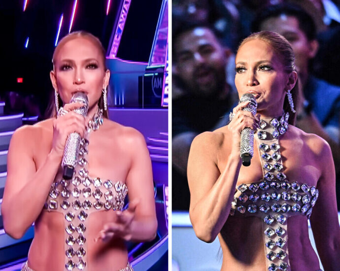 Jennifer Lopez Wears Nothing but Diamonds on Stage, Fans Are Divided