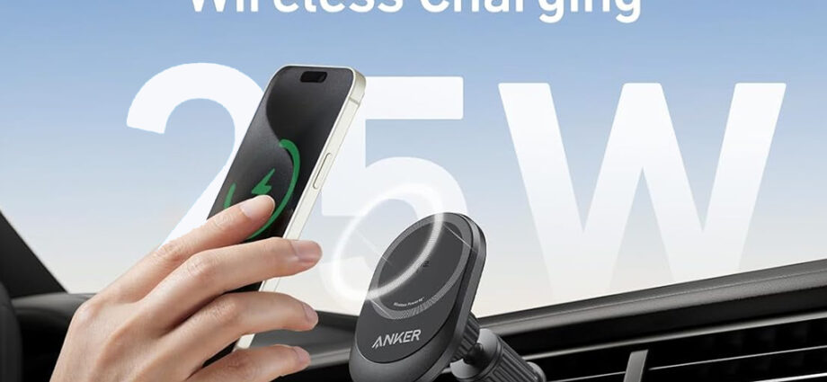 Updated Anker wireless car charging pad with Qi 2.2 and 25 W fast charging leaks