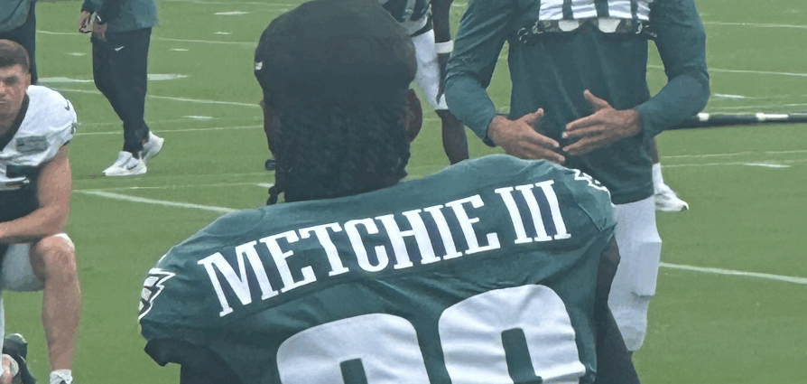 Eagles Training Camp Practice Notes: First look at John Metchie III