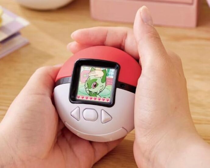 This pettable Poké Ball is a Tamagotchi-style toy with over 150 Pokémon inside and I need it now