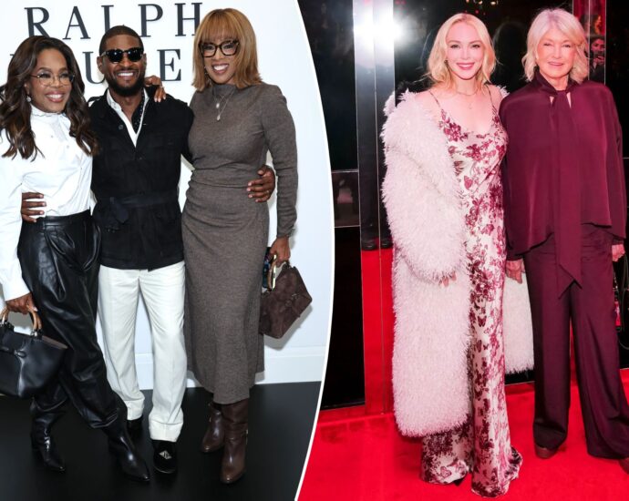 All the celebrities at NYFW September 2025: Oprah and Usher at Ralph Lauren, more