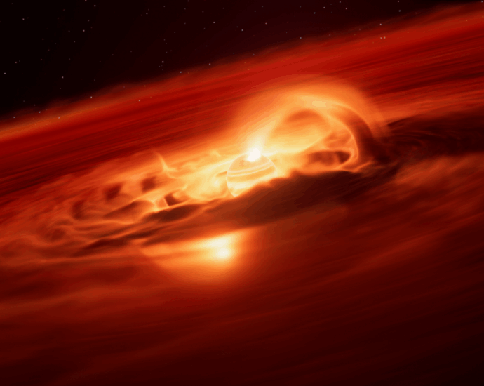 Rogue planet is gobbling up 6.6 billion tons of dust per second