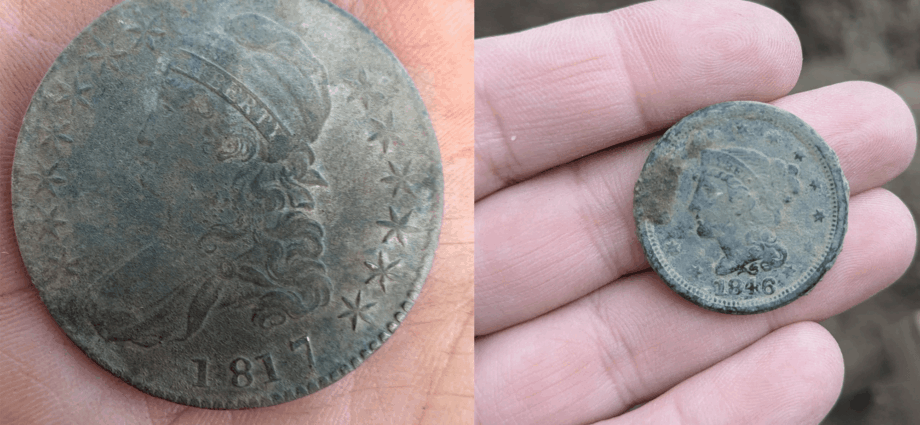 Rare 19th-century coins found after fire at historic tavern