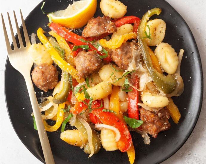 Sheet-Pan Gnocchi with Sausage and Peppers