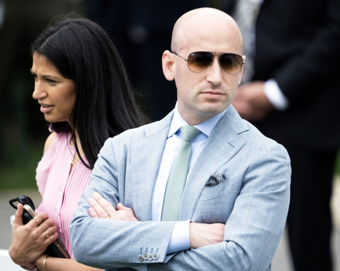 Law enforcement probes protester who printed Stephen and Katie Miller’s address