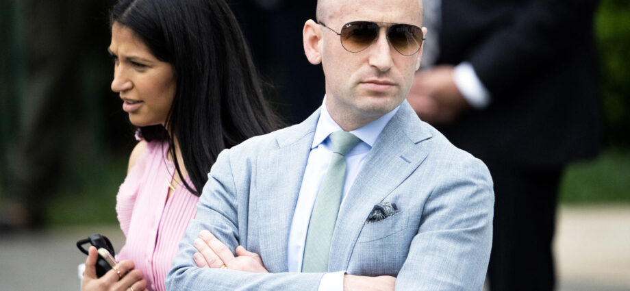 Law enforcement probes protester who printed Stephen and Katie Miller’s address