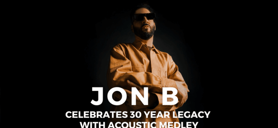 Jon B Celebrates 30 Year Legacy With Acoustic Medley