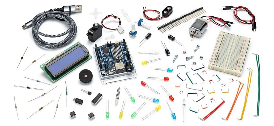 Arduino’s new DIY electronics starter kit has an UNO R4 board