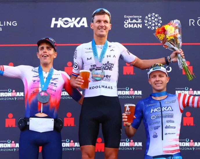 Sam Long celebrates new arrival just hours after ending ‘Kona curse’ on fairytale weekend