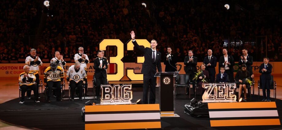 Bruins retire No. 33 jersey of Hall of Famer Chara