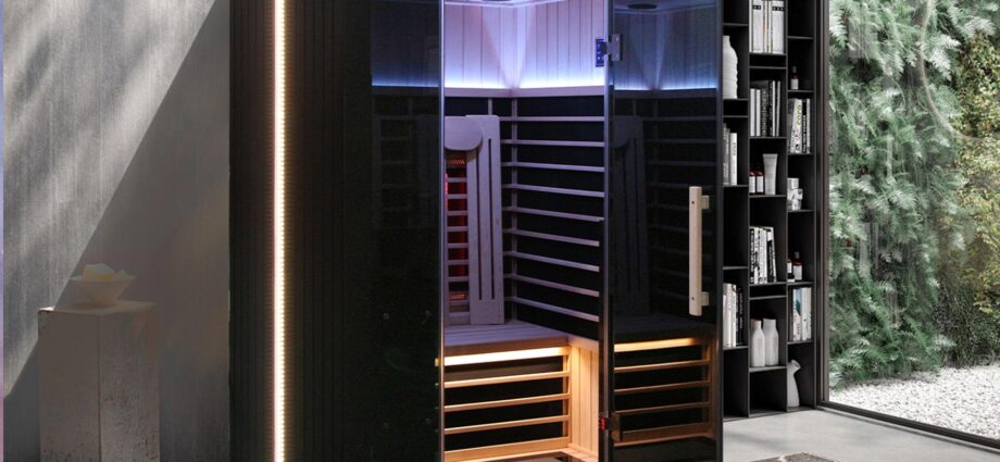 Sun Home’s Eclipse Red Light & Infrared Saunas blend two popular sauna technologies into a model meant for the home