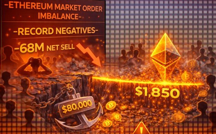 Ethereum’s Market Order Imbalance Hits Record Negatives: $1,850 Is Now The Line In The Sand