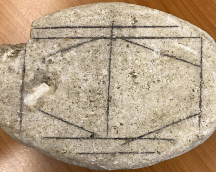 Mystery stone is actually ancient Roman board game