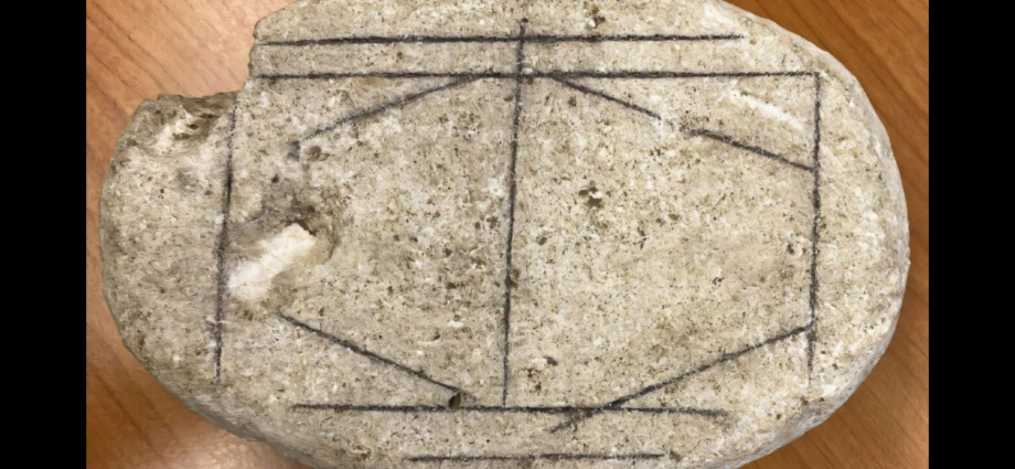 Mystery stone is actually ancient Roman board game