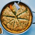 One-Pan Herbed Chicken and Biscuits