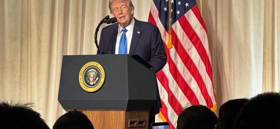 Trump defends crypto legislation at private event featuring boxer Mike Tyson, Tether CEO