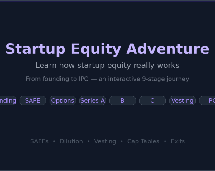 Show HN: Startup Equity Adventure Game