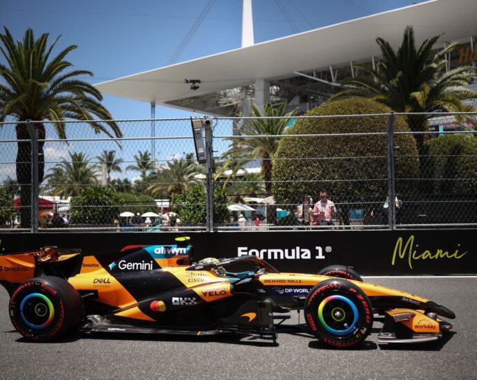F1 Miami GP: Lando Norris beats Kimi Antonelli to sprint race pole with upgraded McLaren
