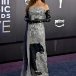 Shania Twain, 60, makes ferocious fashion statement with strapless panther dress at ACM Awards