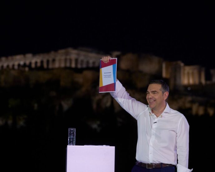 Former Greek anti-austerity leader Alexis Tsipras steps back into politics