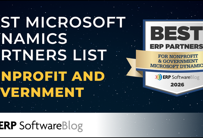 ERP Software Blog Announces Best Microsoft Dynamics ERP Partners for Nonprofit & Government 2026