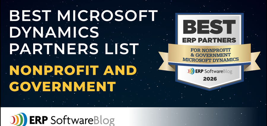 ERP Software Blog Announces Best Microsoft Dynamics ERP Partners for Nonprofit & Government 2026