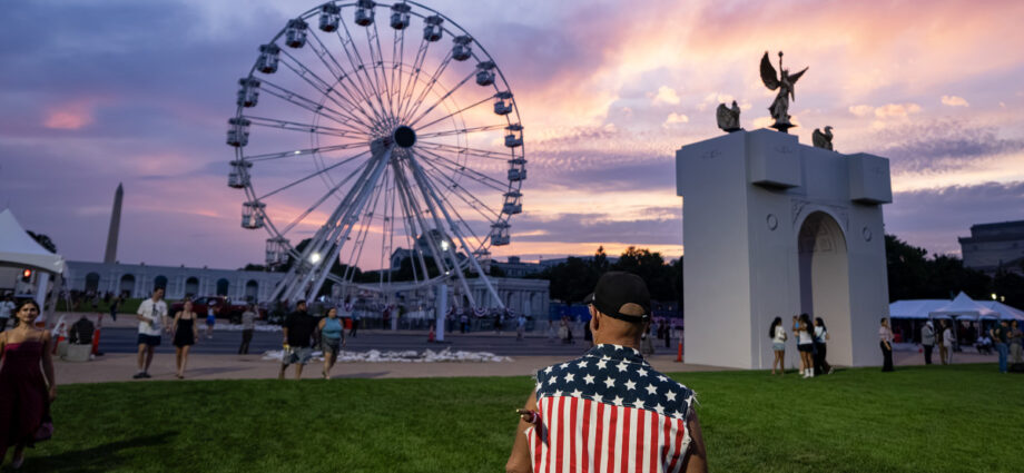 Trump’s Great American State Fair attendees say they haven’t noticed politics overshadowing the celebration