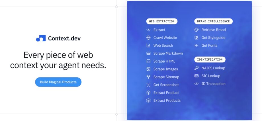 Launch HN: Context.dev (YC S26) – API to get structured data from any website
