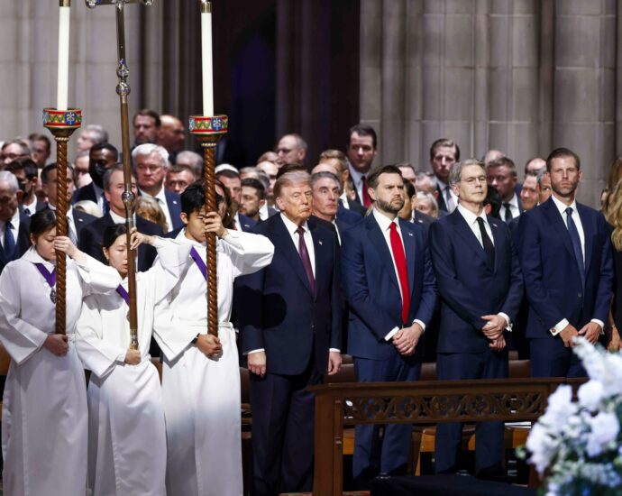 Donald Trump and world leaders attend Lindsey Graham’s funeral