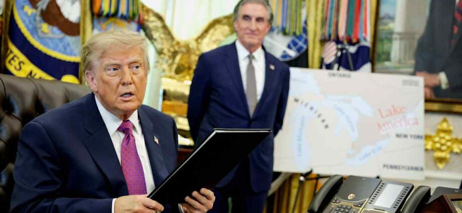 Trump orders Lake Ontario to be renamed ‘Lake America’ in new slight to Canada