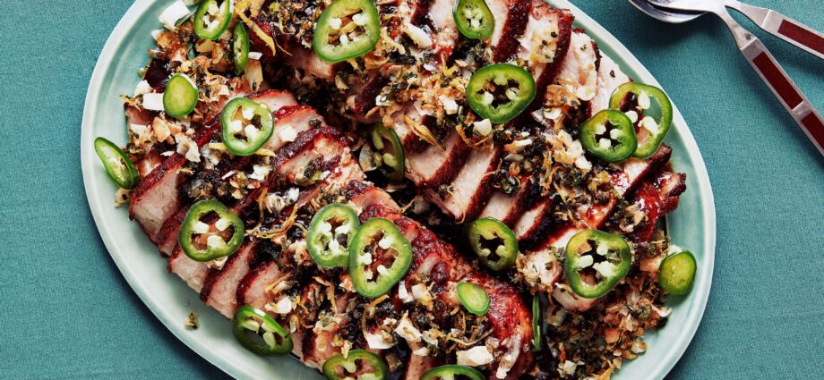 Saucy Pork Chops With Coconut Crisp
