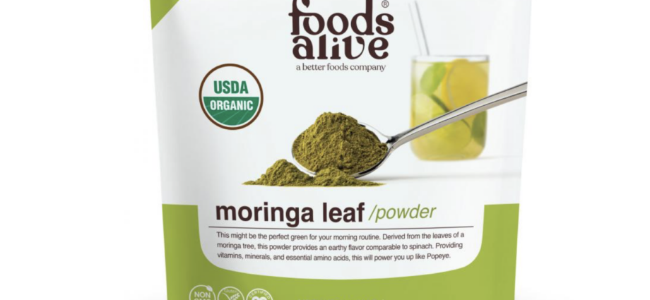 Foods Alive moringa powder recalled because of Salmonella contamination