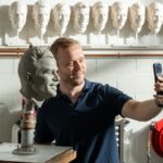 Gallery: Felix Rosenqvist’s likeness immortalized for Borg-Warner Indy 500 trophy