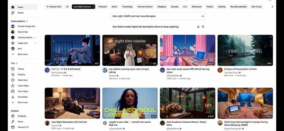 YouTube will soon let you generate custom feeds and use GIFs in comments