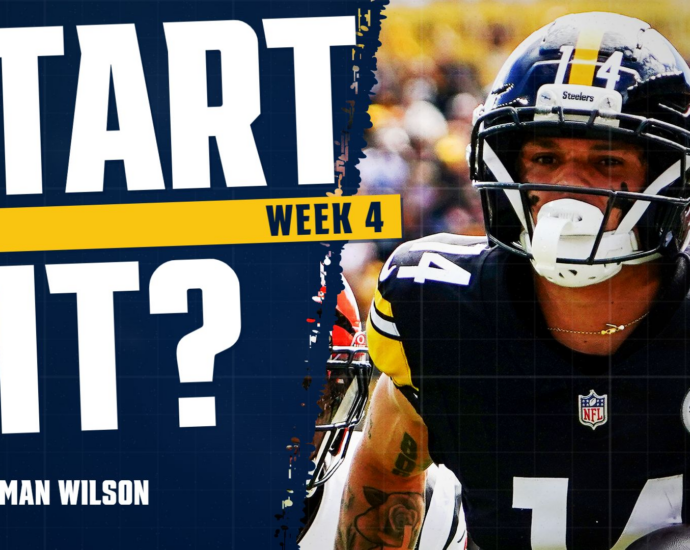 Roman Wilson Fantasy Week 4 Start or Sit: One Long Score Is Not a Signal